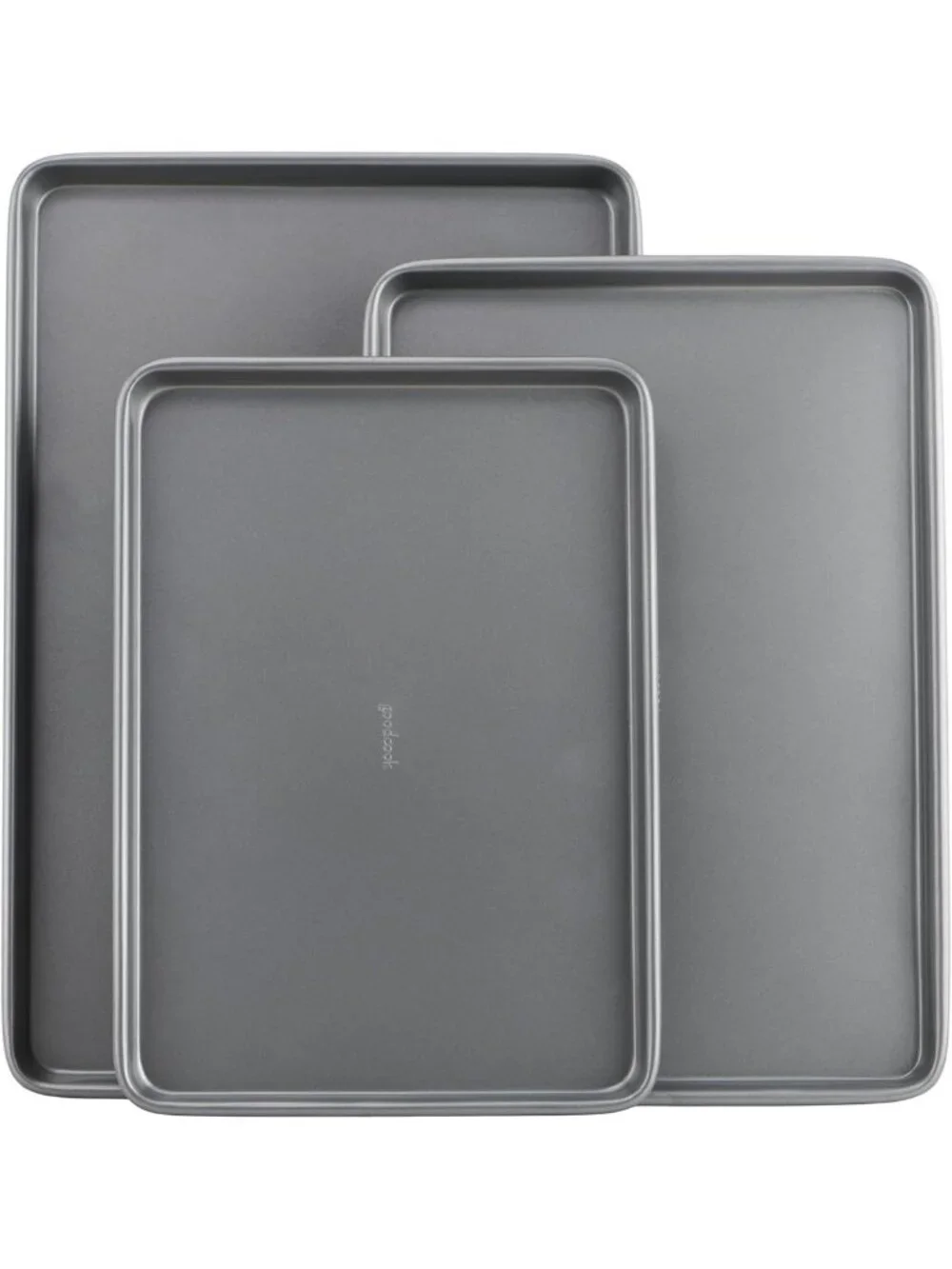 Nonstick Baking Sheet Set - 3 Pack (Small, Medium, Large) Carbon Steel Bakeware